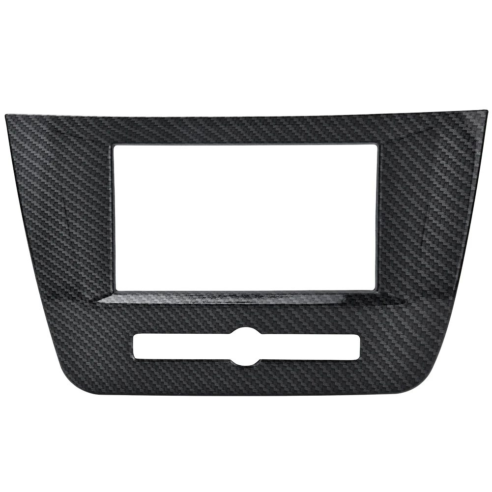 

1pc Carbon Fiber Color Style Car Accessories Dashboard Navigation Frame Cover Trim for Mg Zs Suv 2017-2018