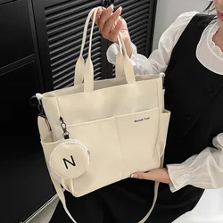 Women Shoulder Crossbody Bag Japanese Canvas Tote Messenger Bag for Student 2024 Ladies Hand Bags Female Handbag Bolsa Feminina