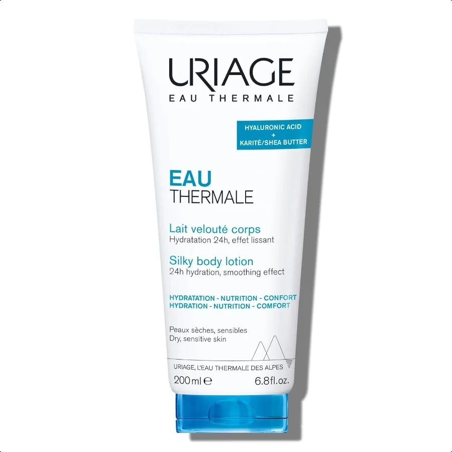 

URIAGE Silky Body Lotion with Shea Butter Hyaluronic Acid 24H Hydration Smoothing Effect Moisturizer ParabenFree