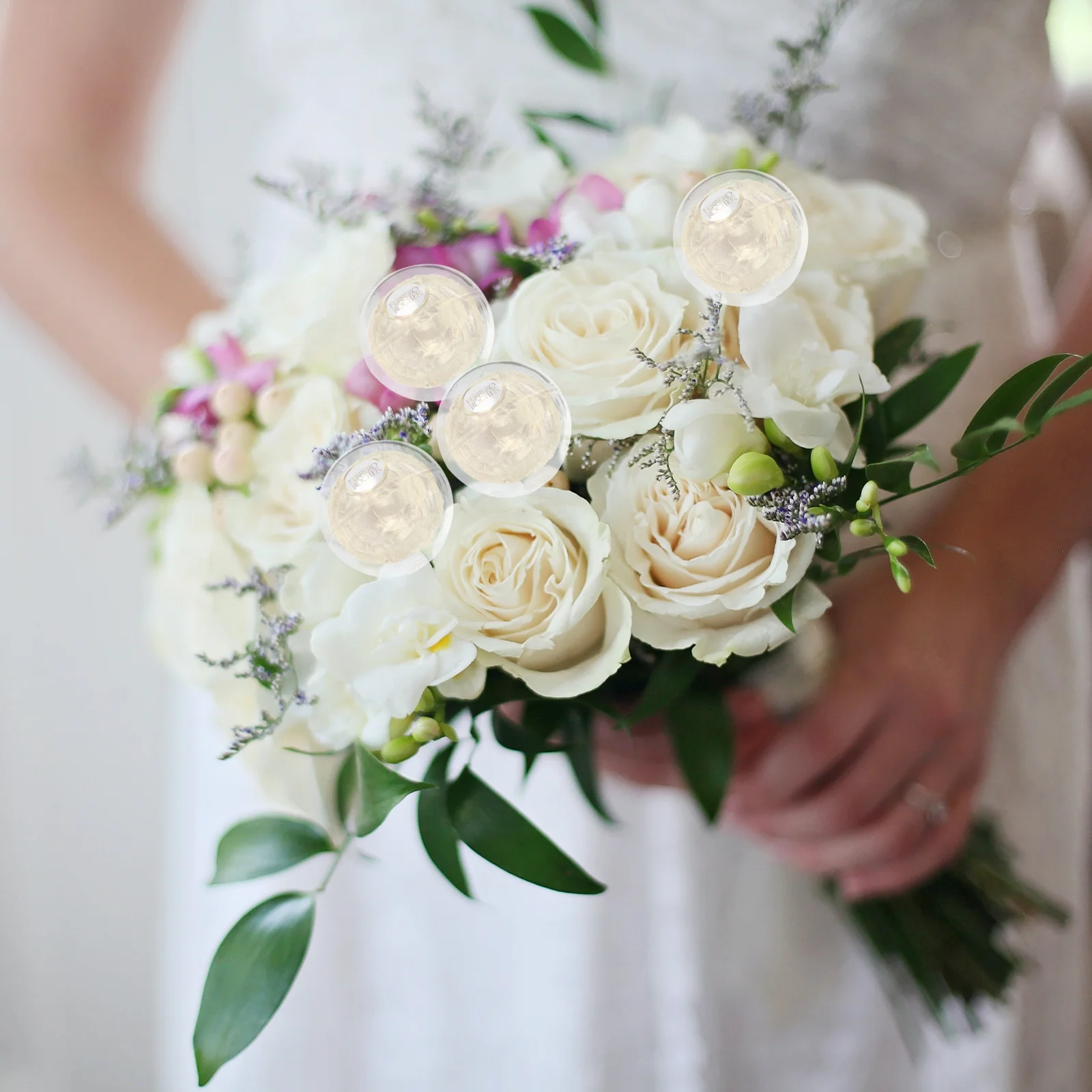 

1Set Chocolate Wrappers Holders Plastic Candy Cup Kit with Wooden Sticks DIY Bouquet Supplies for Valentine Gift