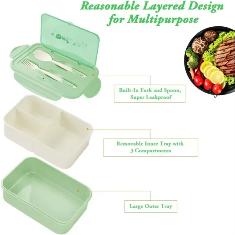 Japanese Style BPA-Free Food Storage Containers Kids Bento Box Food Grade Portable Microwave Leakproof Children's Lunch Box