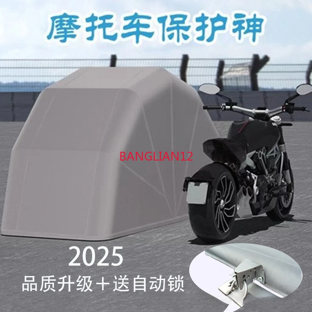 Car hood, semi-automatic windproof and sun-proof foldable outdoor dust shed