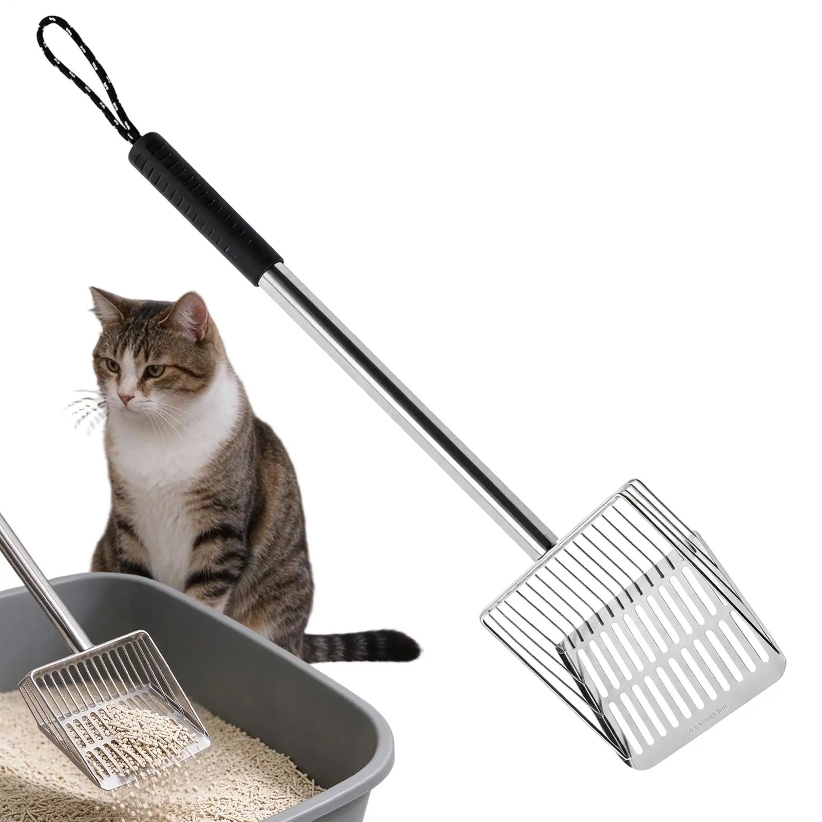 Fireplace Ash Sifter Hollow Out Stove Fire Pit Sifter With Long Handle Fireplace Shovel For Outdoor Garden Camping Backyard BBQ