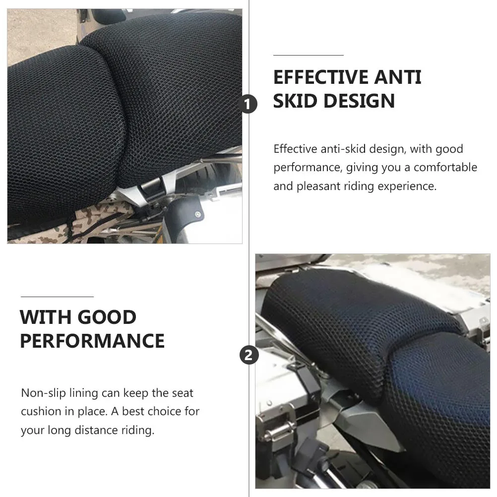

2Pcs Motorcycle Seat Protectors Premium Quality Waterproof Uv Resistance Cover for Outdoor Riding Comfortable Fit All Bikes