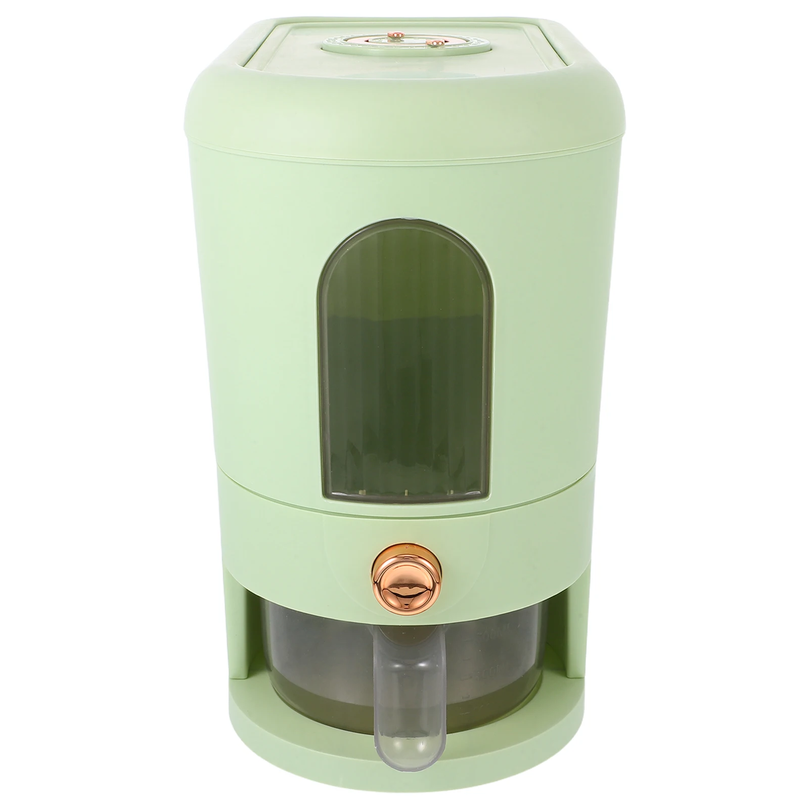 

Rice Bucket Dispenser Airtight Containers Food Storage Grain Bucket Visual Measurement Large Capacity Kitchen Pantry Container