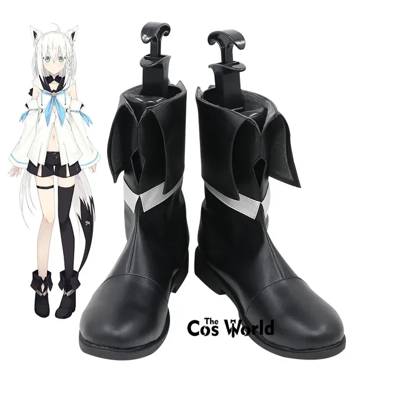 Japanese Virtual YouTuber VTuber Hololive Shirakami Fubuki Customize Cosplay Boots Shoes