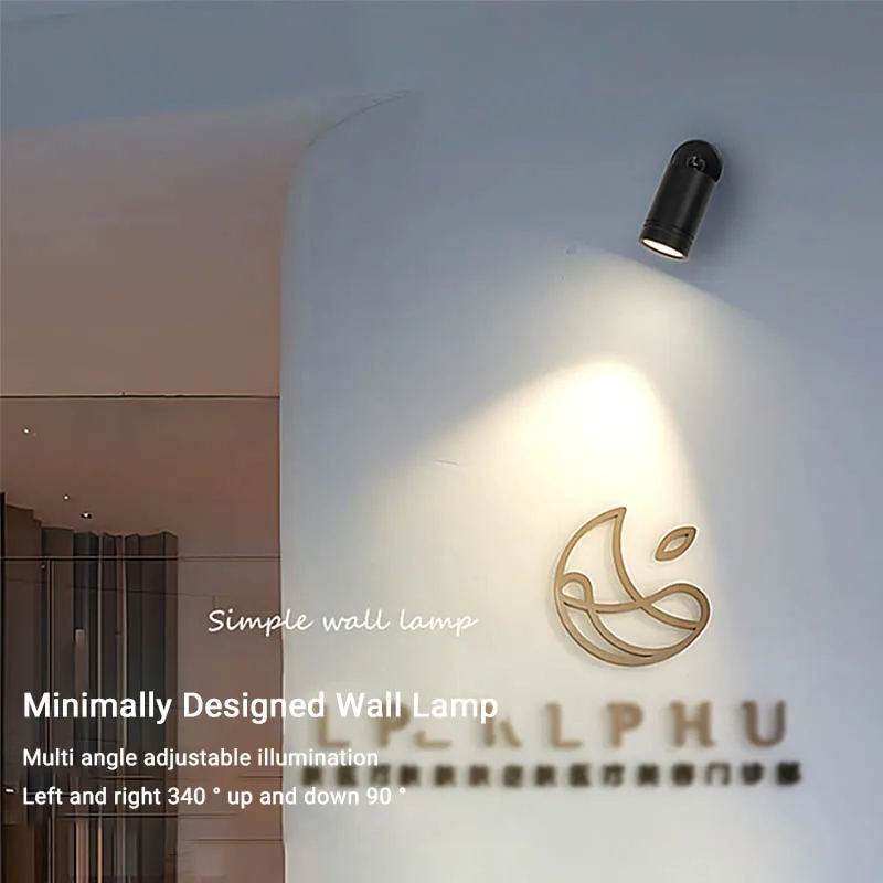 

LED Spotlight Outdoor Wall Lamp Waterproof Adjustable Angle Spotlight Downlight Courtyard Wall Light AC110-240V