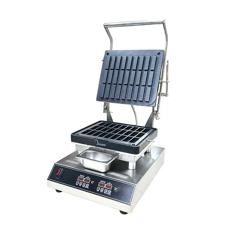 Cookie Machine Commercial Street Snack Waffle Maker Stainless Steel Body Durable Intelligent Numerical Control