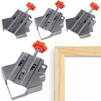 4Pcs 90 Degree Right Angle Clamp Open and Close Type Quick Positioning Clamp for Wood Metal Pipe Steel Rod And Glass