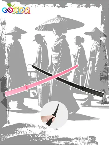 3D Printed Gravity Straight Out Telescopic Samurai Stress Relief Toys Stretchable Cos Props Creative Folding Katana Funny Gifts
