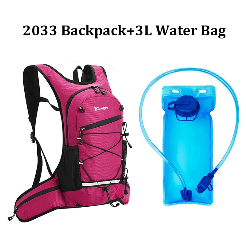 2Liters PEVA Hydration Backpack Set Cycling Water Bag Soft Back Rucksack Rainproof Water Bladder Double Shoulders Pack view 2