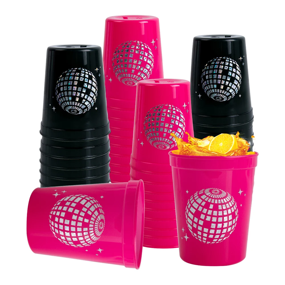 

6pcs Disco Cowgirl Bachelorette Party Cup Disco Ball Printed Drinking Cups wedding Bridal Shower 70s 80s 90s dance bar Party