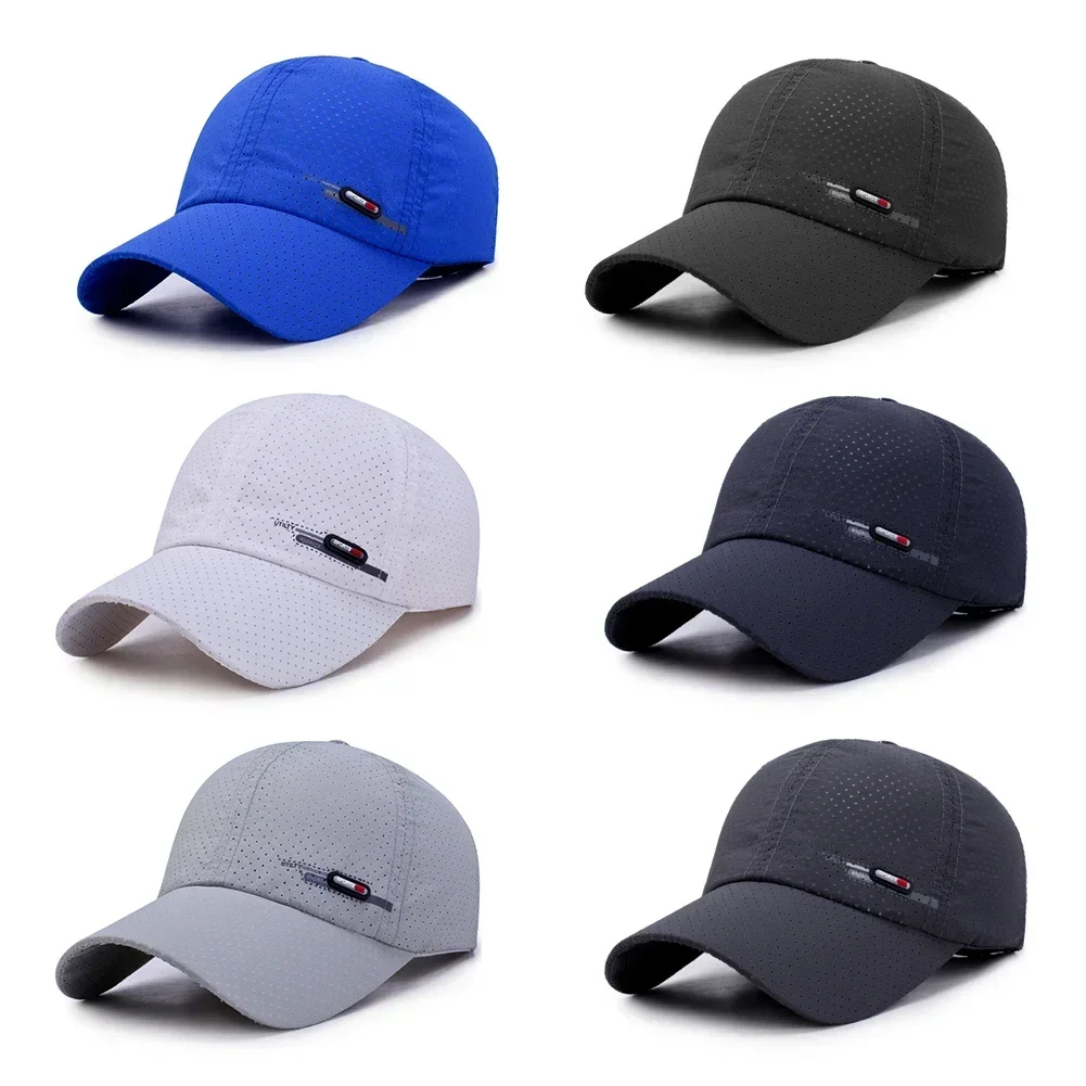 Summer Luxury Brand for Men Sports Running Sweat Baseball Cap Male Canada Golf Caps Quick Dry Women Solid Snapback Bone Hat