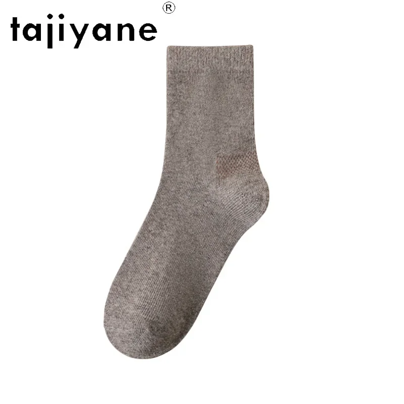 TAJIYANE 93% Natural Wool Socks Warm Mid Length Socks for Both Men and Women in Winter Warm and Non Bulky Socks носки женские