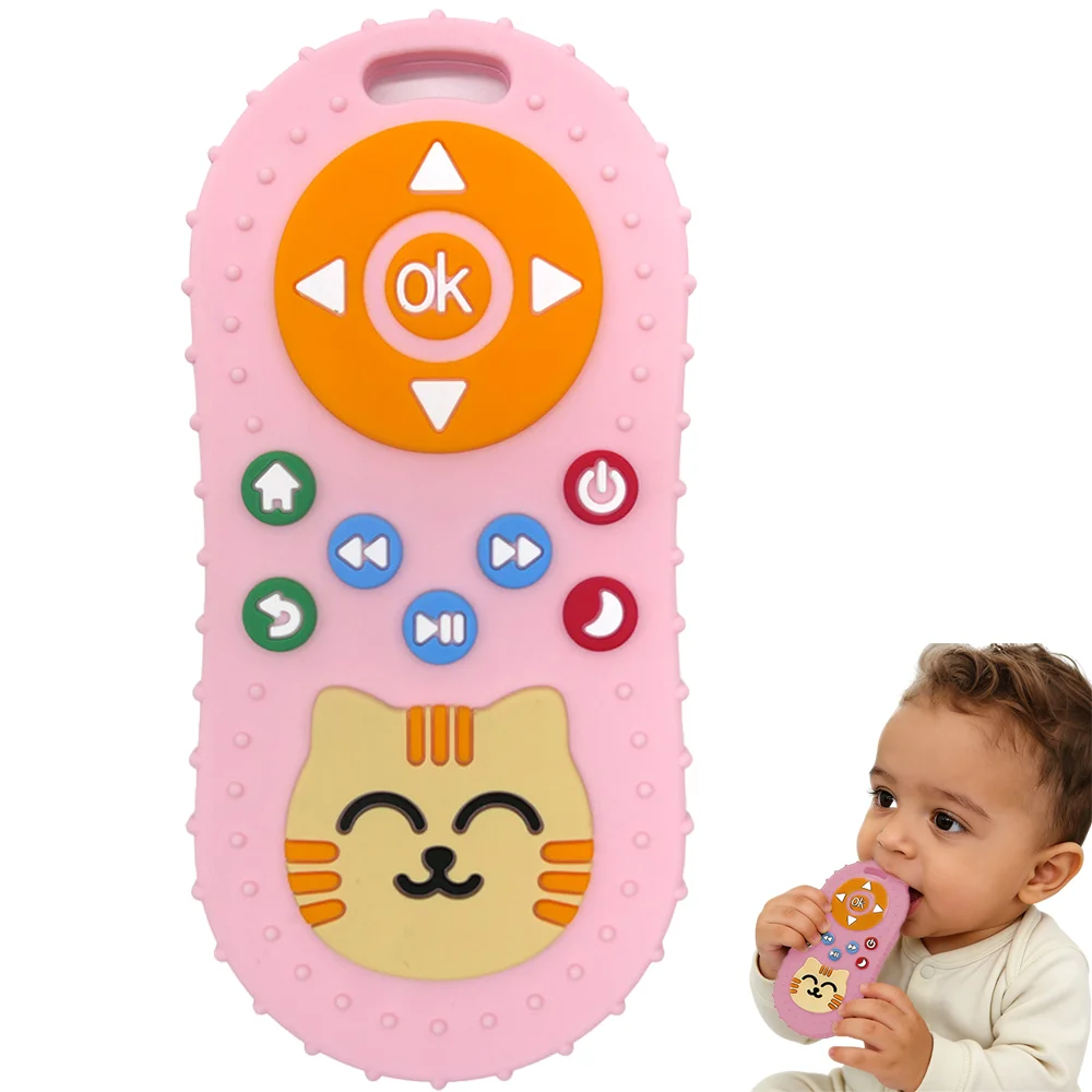 Interactive Remote Control Teether - Daily Soothing Toy for Teething Infants & Toddlers