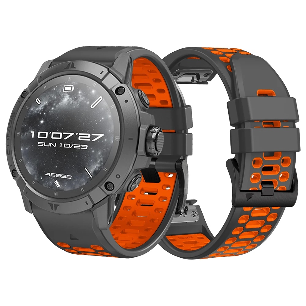 Coros vertix,2s,2トーンの交換用時計バンド,リストバンド,ブレスレットアクセサリー,スポーツ,2トーン用のソフトシリコンストラップ