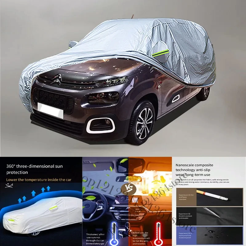 

For Citroen-Berlingo Auto Anti snow Anti dust Anti-uv Anti peeling paint And Anti Rainwater 210t Car cover protection