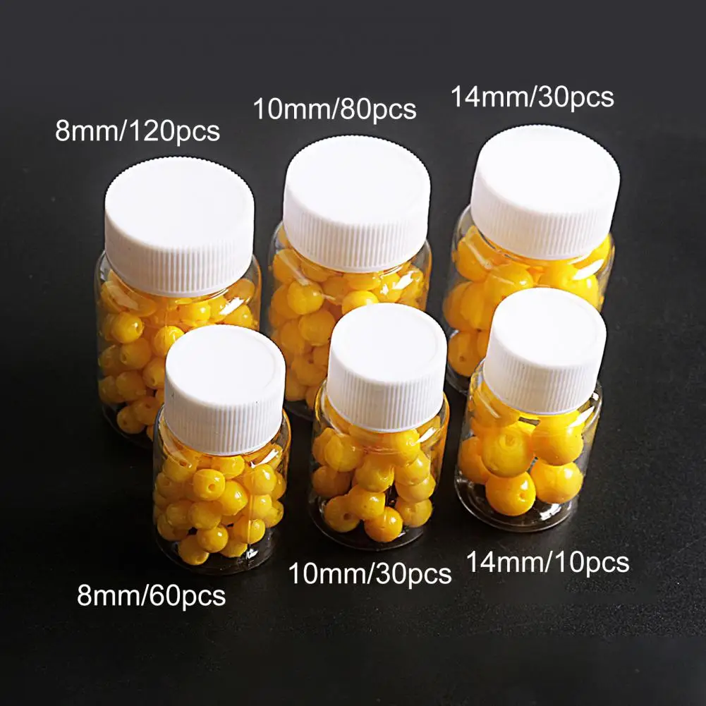 8/10/14mm Fishing Bead Scented Sweet Corn Flavor Silicone Chub Carp Fishing Floating Lure Corn Flavor Silicone Float Bite Beads