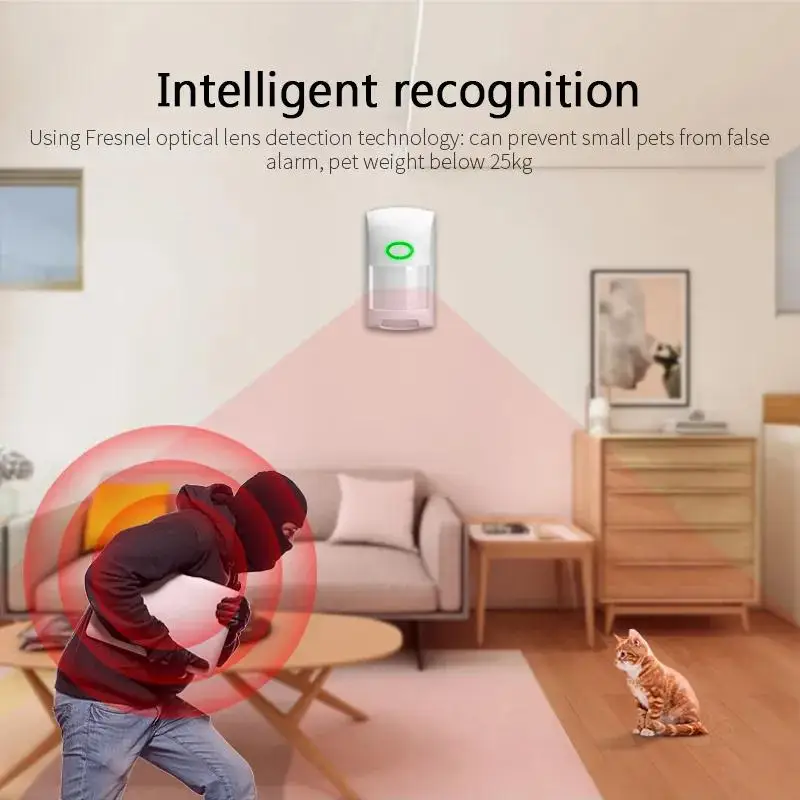 WiFi Infrared Detectors PIR Motion Sensor Alarm Tuya Smart Life APP Work With Alexa Google Home