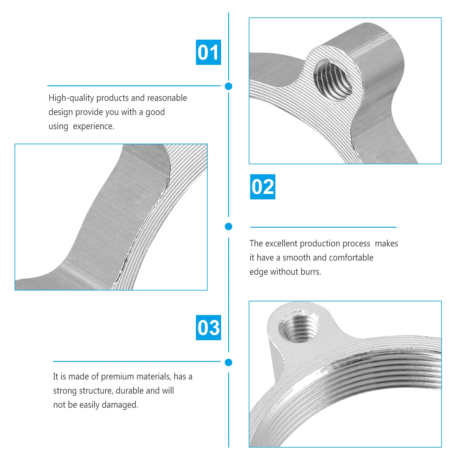 

6Pcs Bike Disc Brake Rotor Adapter High Quality Aluminum Alloy Fixation Strong Locking Force Mountain Road Accessories