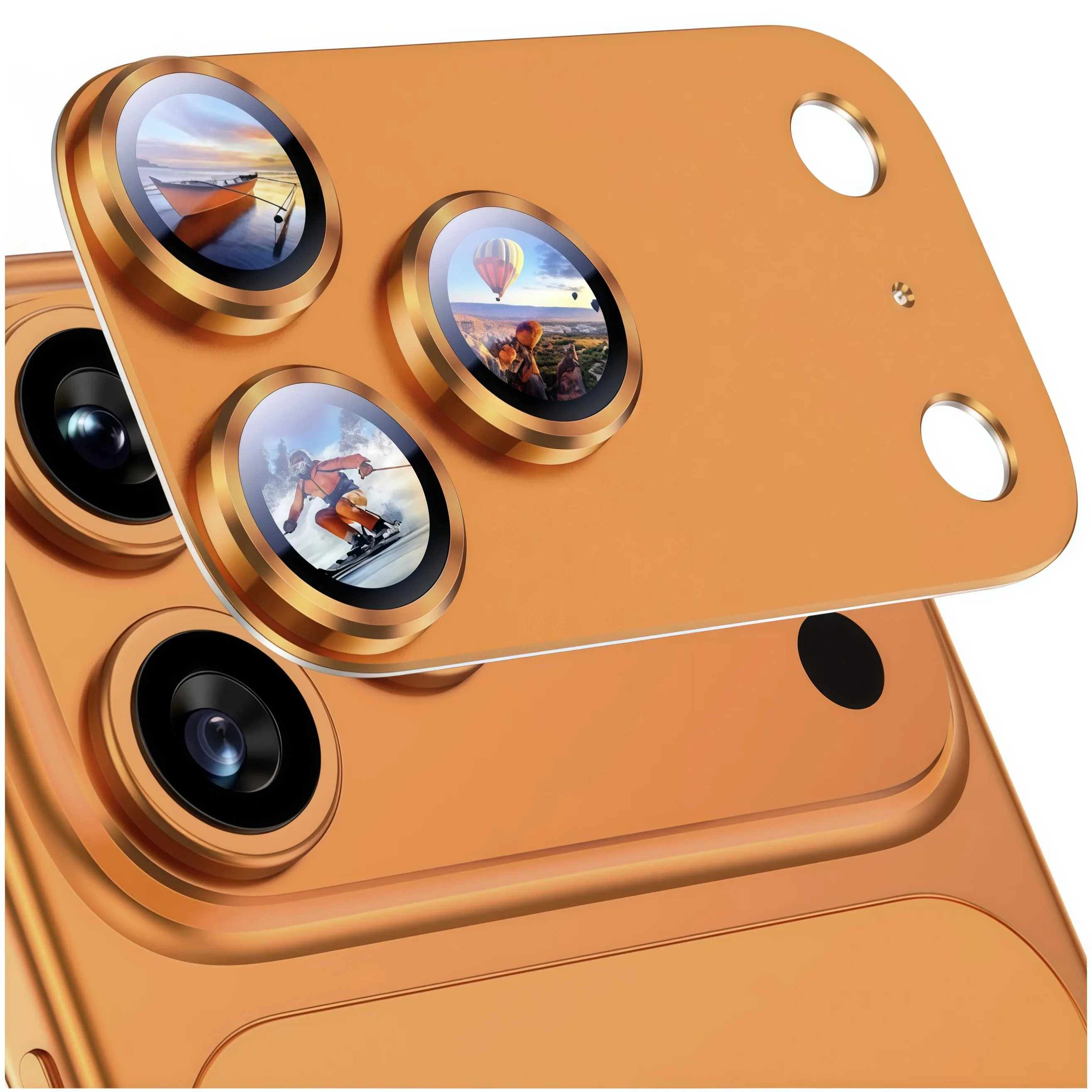 Für iPhone 17 Pro Max 16 15 14 Pro Max Kameraobjektivschutz Starke Adsorption Metallglas Kamerabildschirm Vollständige Schutzhülle