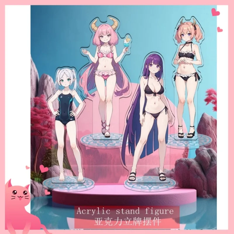 

Japanese anime character collection stand, sexy desktop decoration, peripheral toys, model, swimsuit girl,acrylic, birthday gift