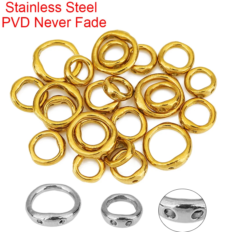 20 Stück, farbechte Edelstahl-Halskettenverschlüsse, Armbandhaken, zum Aufziehen von Perlen, Endstücke für die Herstellung von Schmuck im DIY-Stil. – Detail 6