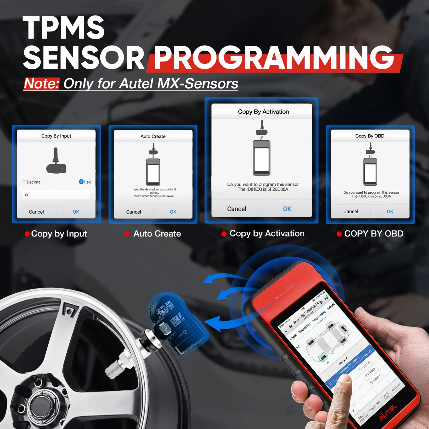 Autel MaxiTPMS ITS600E TPMS Neuestes Sensor-Programmiergerät Aktivieren/Neueinlernung Aller Sensoren mit 4 Reset-Funktionen – Detail 5