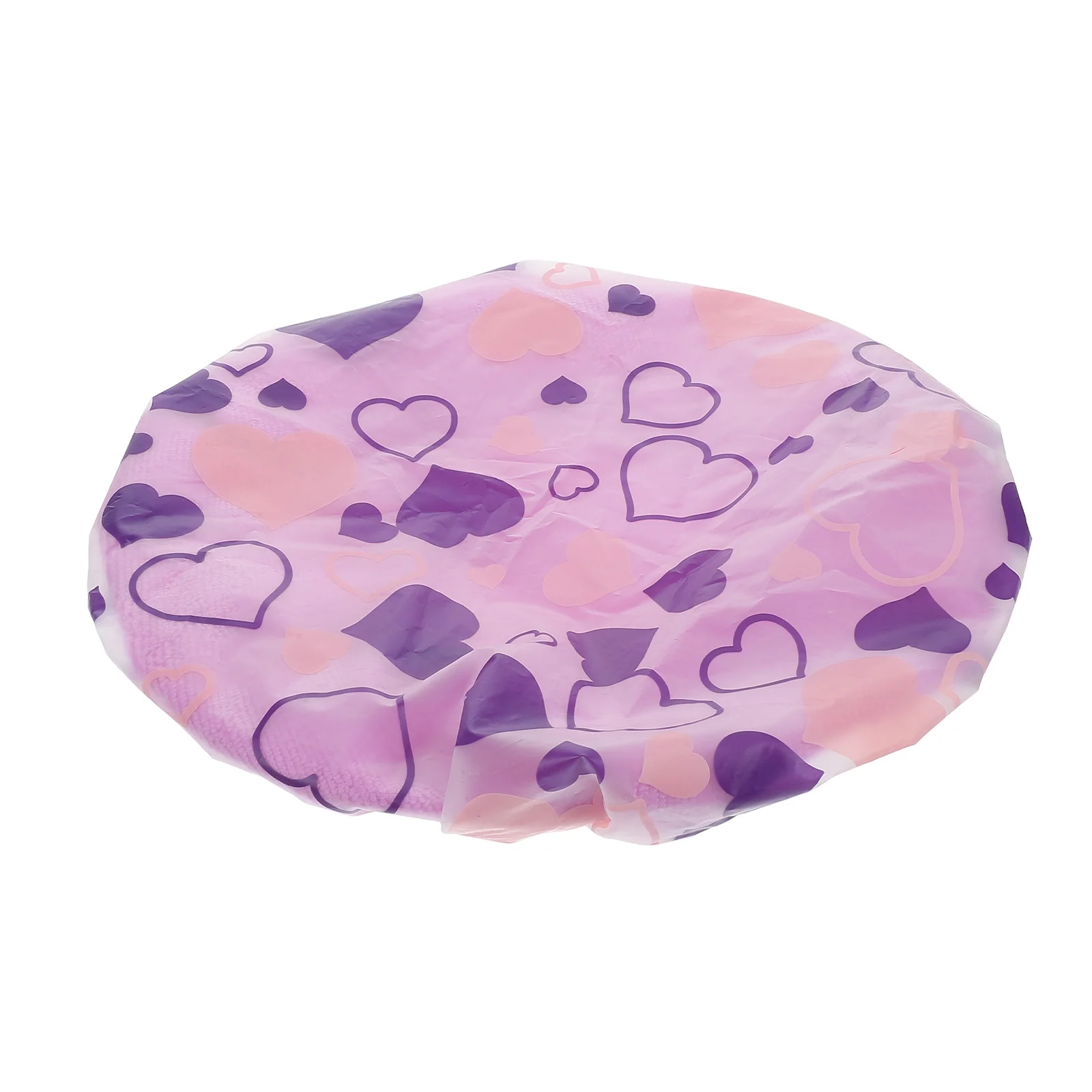 

Double Heart Bath Hat Thick Towel Fabric Hair Drying Cap For Women Reusable Shower Cap Curly Long Hair Bonnet Spa Salon