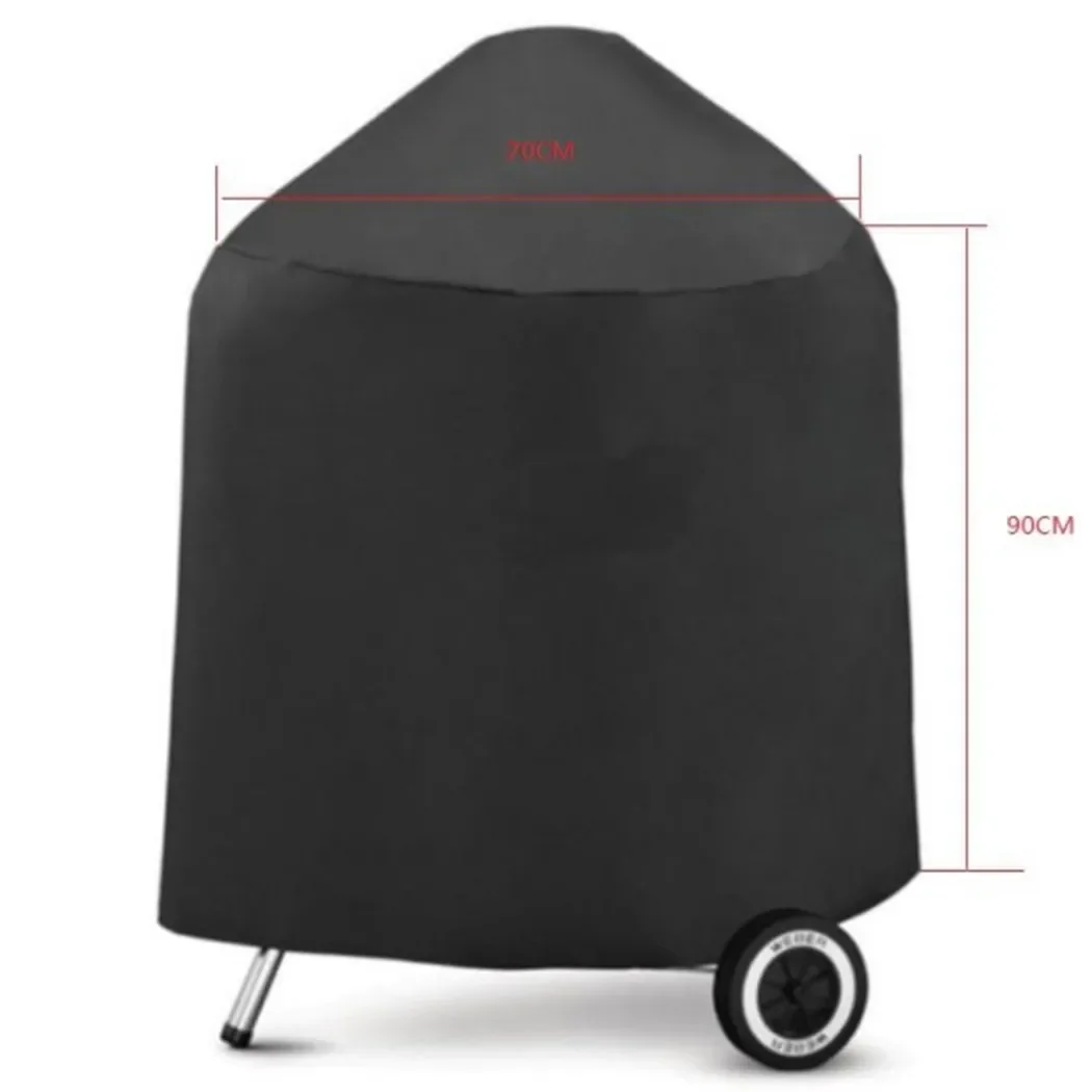 Round BBQ GardenBarbecue Grill Cover Outdoor Waterproof Smoker Kettle UK Barbecue Covers ForGas Large Barbeque UV