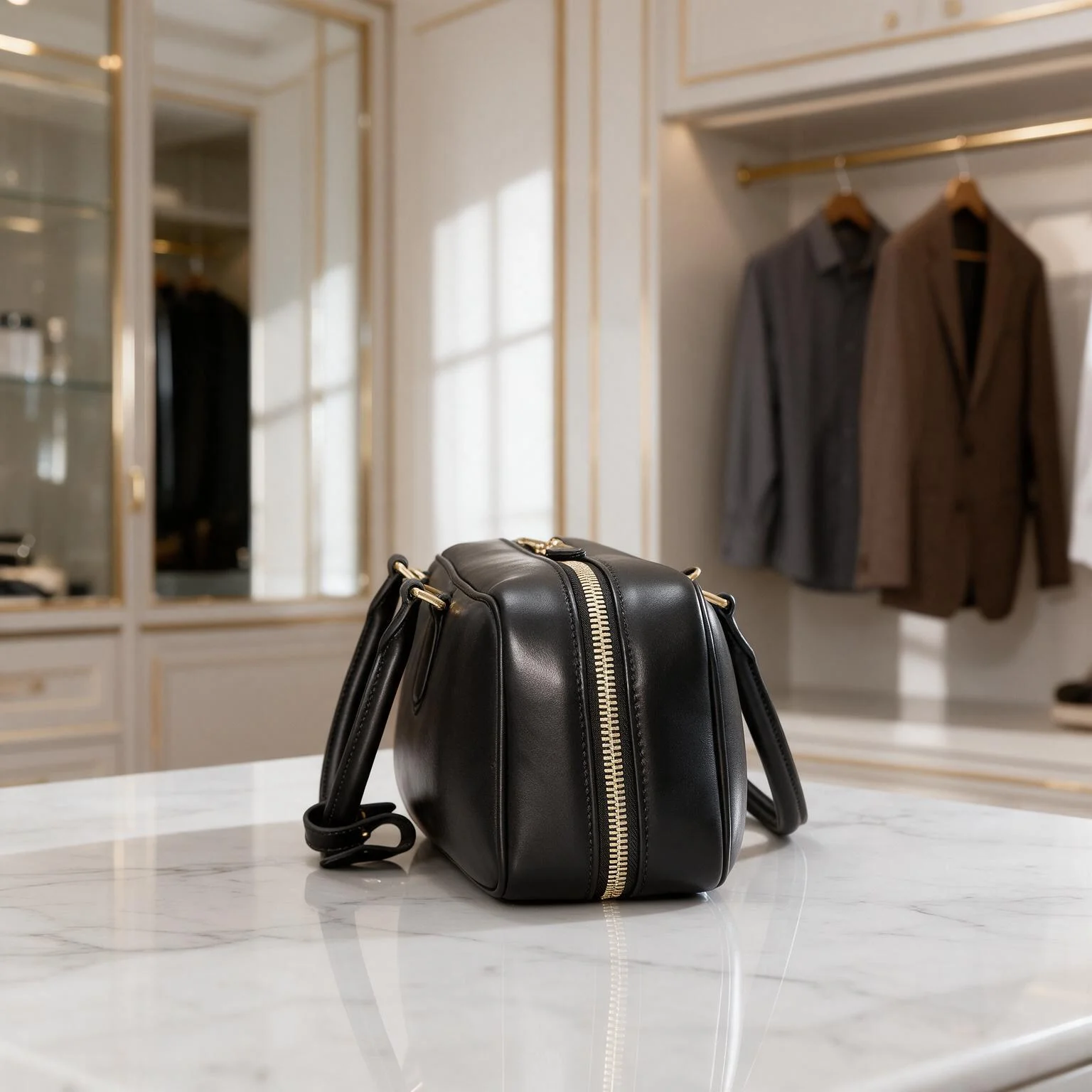 Women Ruched Mini Hobo Bag Fashion Round Handle PU Leather Handbag Detachable Crossbody Strap