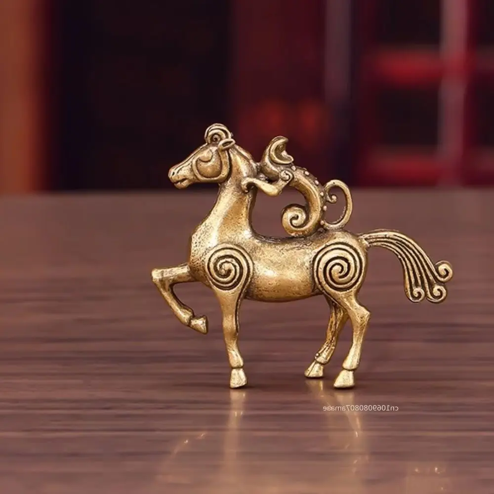 2026 سنة الحصان النحاس فنغ شوي الحصان التماثيل المنمنمات يبارك مهنتك مع النجاح سطح المكتب زينة زخرفية #1