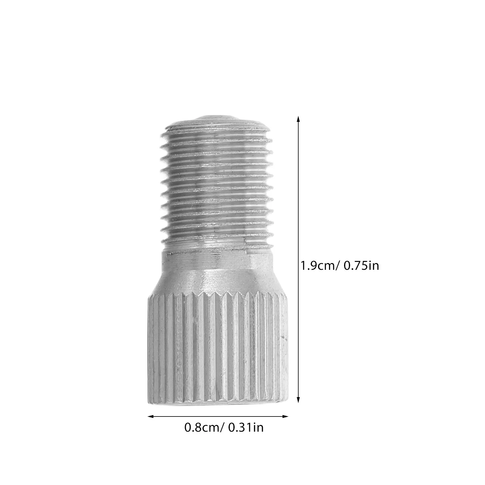 Copper Plated Chrome Valve Stem Extension 19Mm Convenient Inflation Tire Valve Caps for Car Motorcycle Truck Tire Air Caps