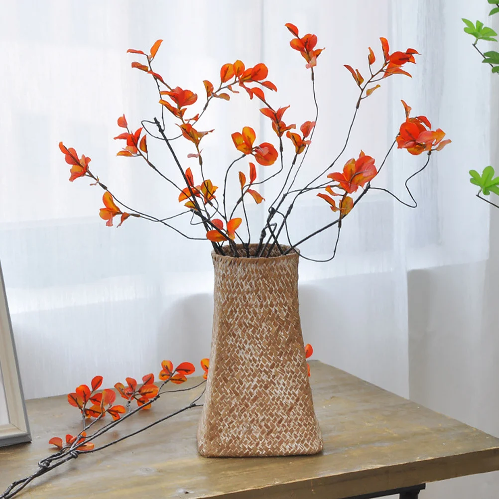 

3Pcs Simulation Leaf Branch Artificial Fall Leaves Fake Leaf Stem Thanksgiving Vase Home Decor Home Decor Fake Leaves