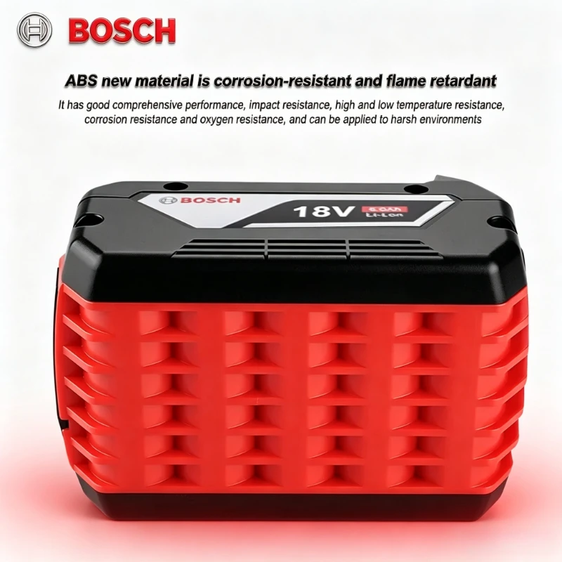 100% New Bosch 18V 5/6.0Ah Advanced Cell Li-ion Battery BAT609G GBA18V,Demolition Hammer Tool with Heavy Load Endurance Capacity