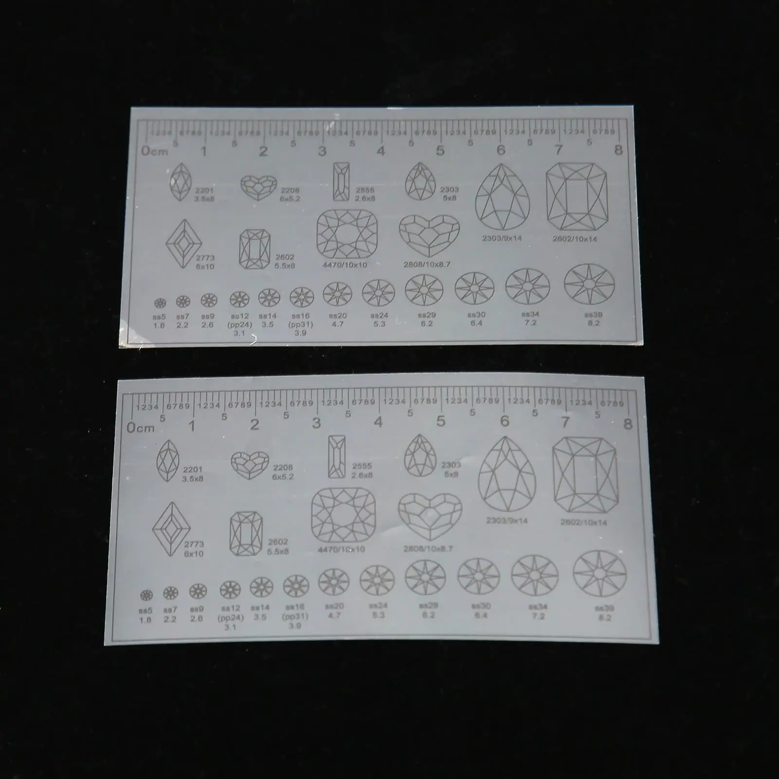 10pcs Flexible Nail Art Ruler Ultra Thin Portable Transparent Acrylic Manicure Set for Perfect Nail Design