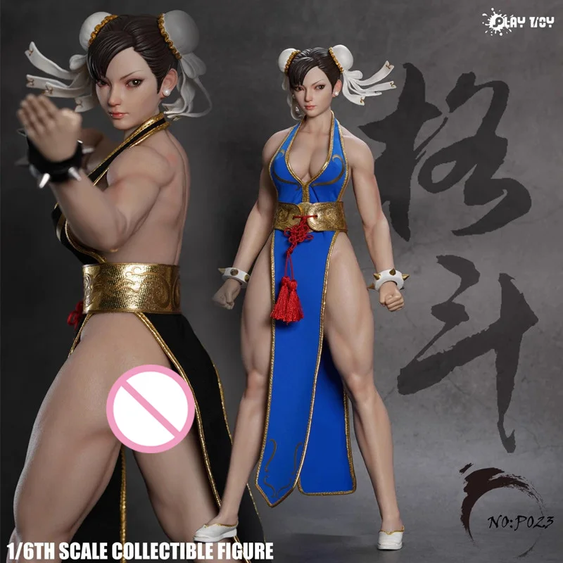 2024 Q4 PLAY TOY P023 1/6 Female Fighter Chun-li  Action Figure with Movable Eyes 12inch Figurine Collectible Model Toy For Fans