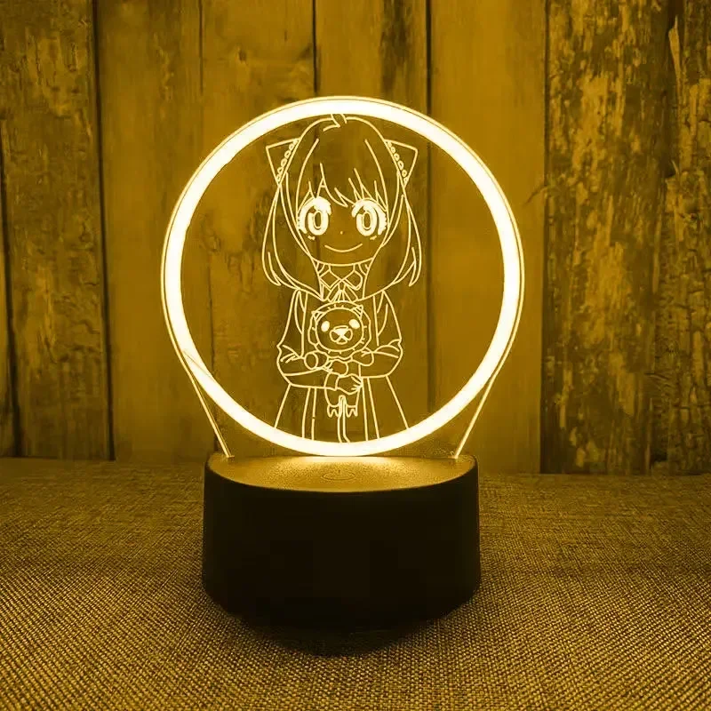 Veilleuse LED de figurines d'anime éventuelles Y X FAMILY, veilleuse de chambre à coucher, décoration de chambre, lampe 3D, cadeaux de jouets pour la journée des enfants, garçons