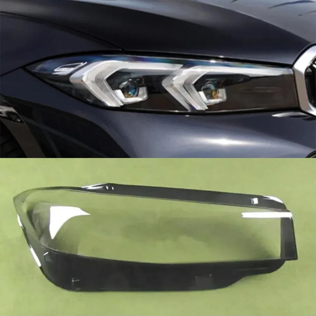 For BMW 3 Series G20 G28 Headlamp Cover Shade Front Headlight Lamp Shell Plexiglass Replace The Original Lampshade 2023 2024