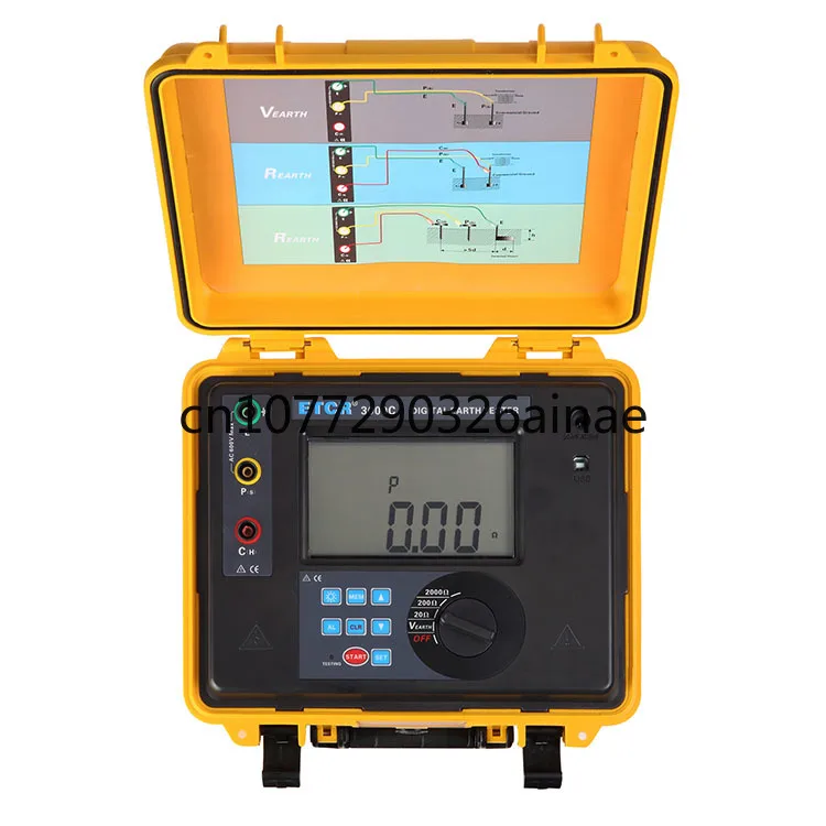 ETCR3000C Large Lcd Display Digital Earth Resistivity Resistance Tester