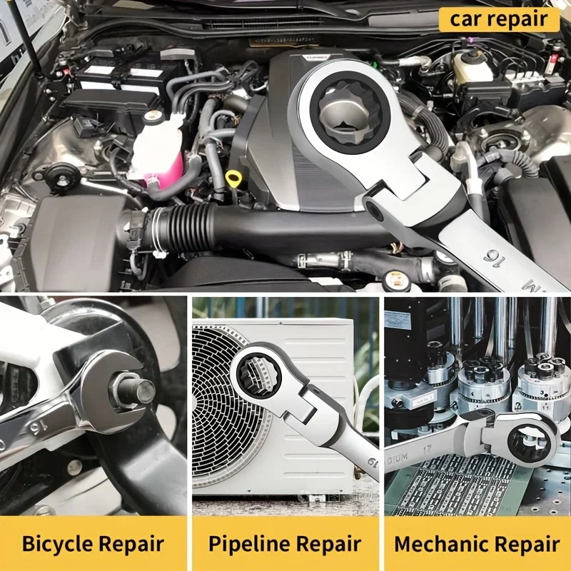 16 قطعة/المجموعة مزيج اسئلة وجع ، مجموعات مفتاح الربط ، أداة اسئلة مزدوجة الغرض ، مجموعة مزيج السقاطة ، أدوات صيانة السيارات