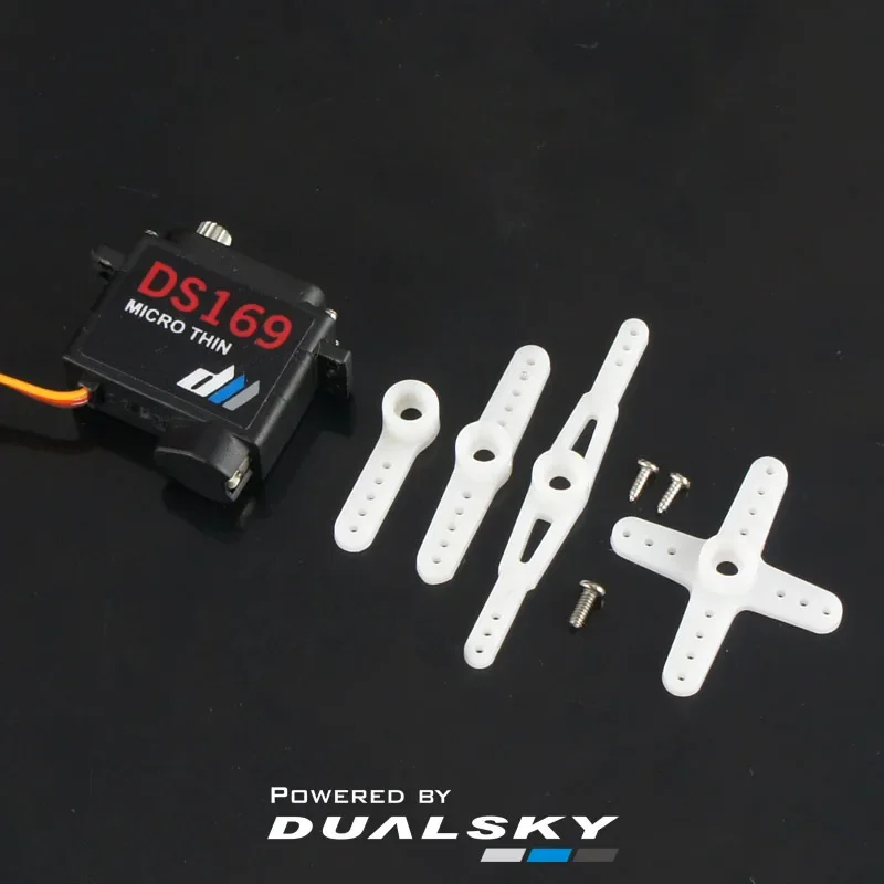 DualSky DS169 9g Micro Thin Digital Servo F3K F5K Fixed Wing Flap Aileron Micro Digital Servo For Fixed Wing Drone / Rc Glider