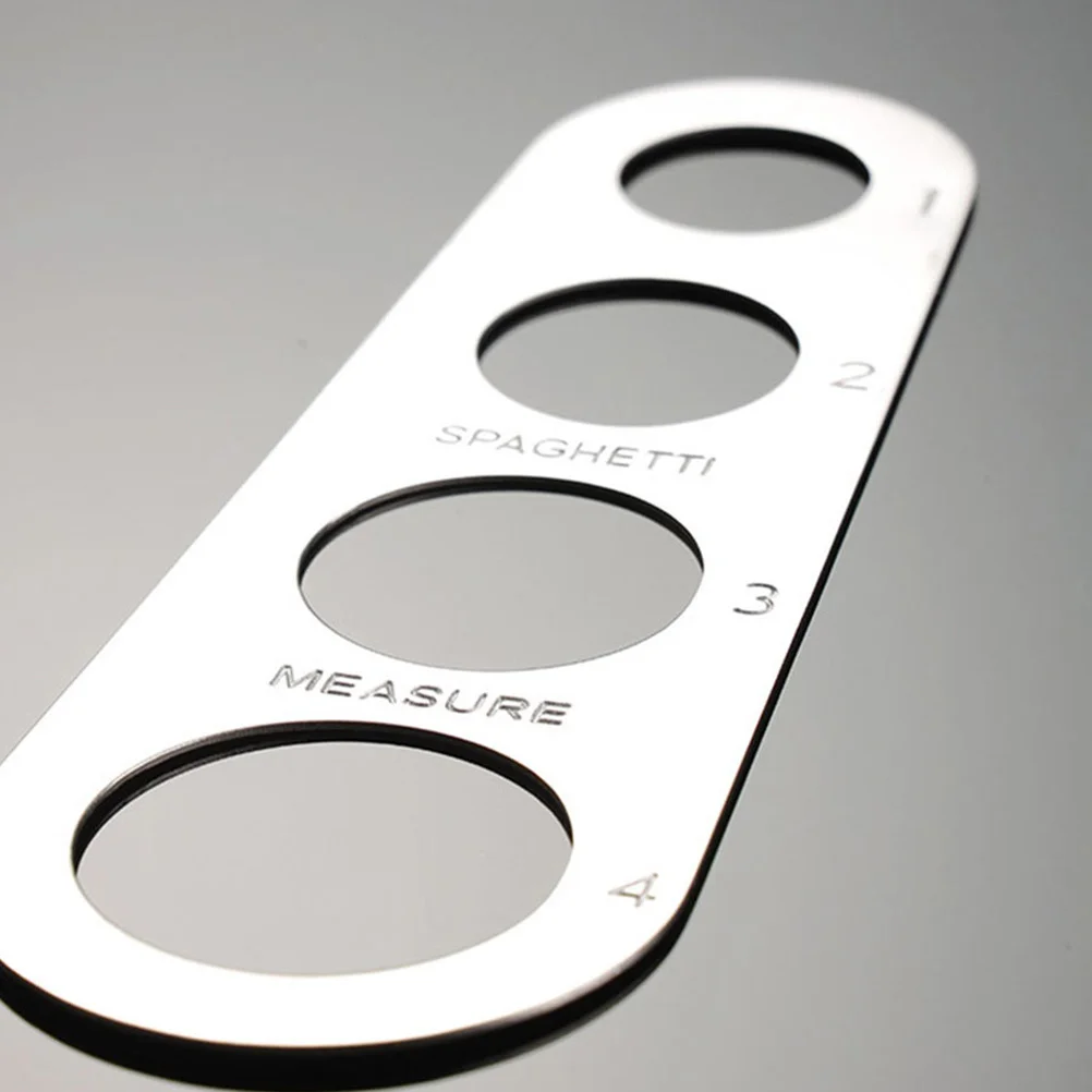 

2Pcs Stainless Steel Spaghetti Portion Measuring Tool Pasta Ruler Kitchen Gadget Noodle Portion Control Measuring Tool