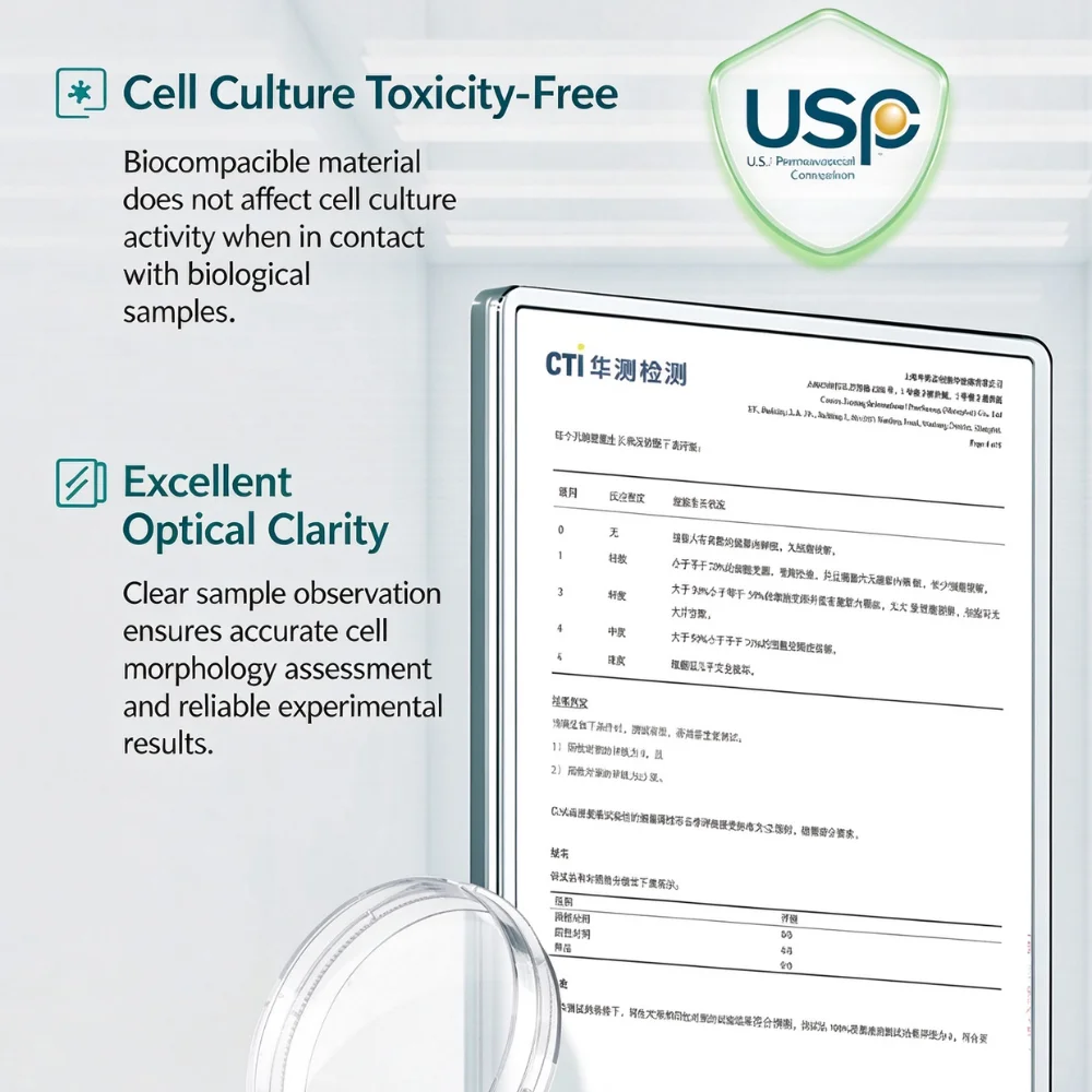 Disposable Adherent Cell Culture Dishes Plastic Culture Plates Sterile, for Laboratory, Scientific & Biological Teaching - view 6
