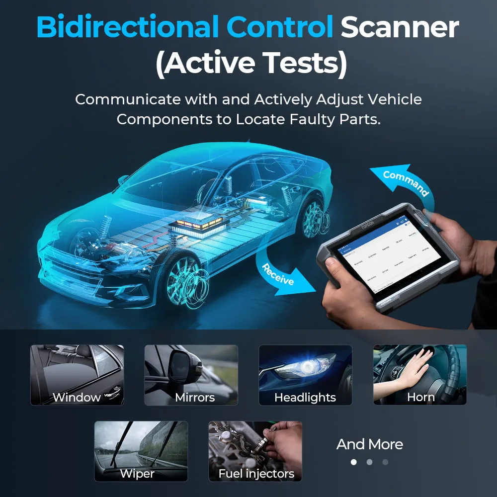 TOPDON AD900 Lite Full System OBD2 Scanner 100+ Brands Bidirectional Control 8 Reset Functions Repair Scanner Lifetime Free Update Car Diagnostic Tool
