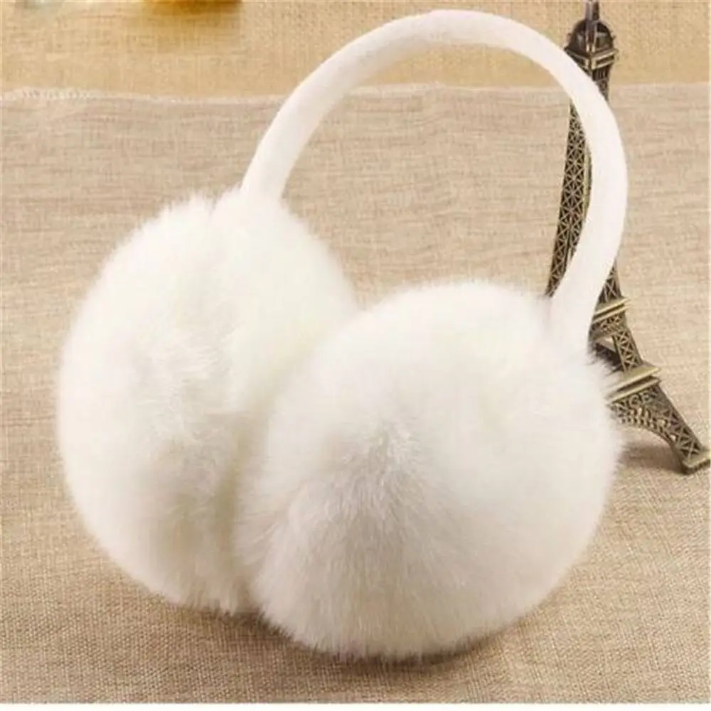 Winter Ear Muffs Warm Earflaps Women Fluffy Cosy Earmuffs Plush Soft Ear Warmer