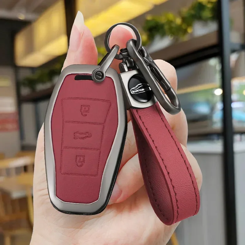 For Volkswagen Sihao X4 X6 X7 X8 A5 E10X E40X E50A QX Accessories Metal Car Key Cover Remote Control Fob Shell Case