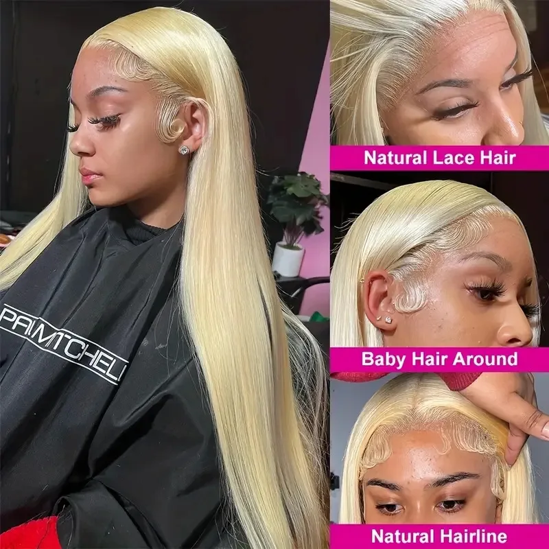 Lace Front Perücken geflochtene Lace Front Perücken blondes glattes Haar synthetische Lace Front Perücke für den täglichen Gebrauch