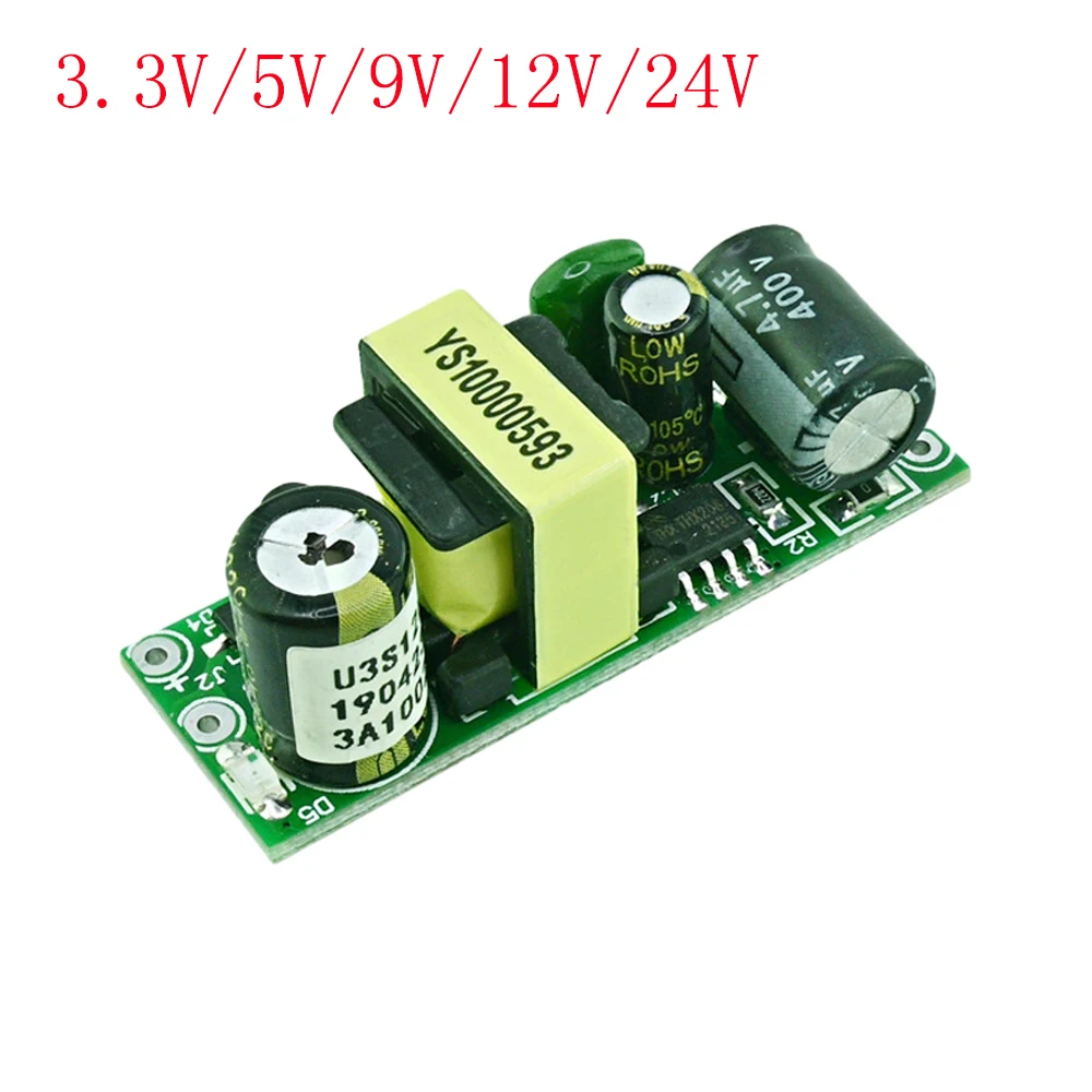 

Step-Down Power Supply Module AC 90-264V to DC 3.3V 5V 9V 12V 24V Buck Power Circuit Board 3A AC-DC Regulator Power