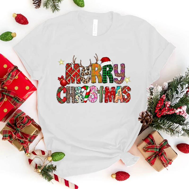 Merry Christmas T-Shirt Men Women T Shirt Cosplay Clothes Streetwear Tee Shirt Plus Size Tops(Premium T-shirt)